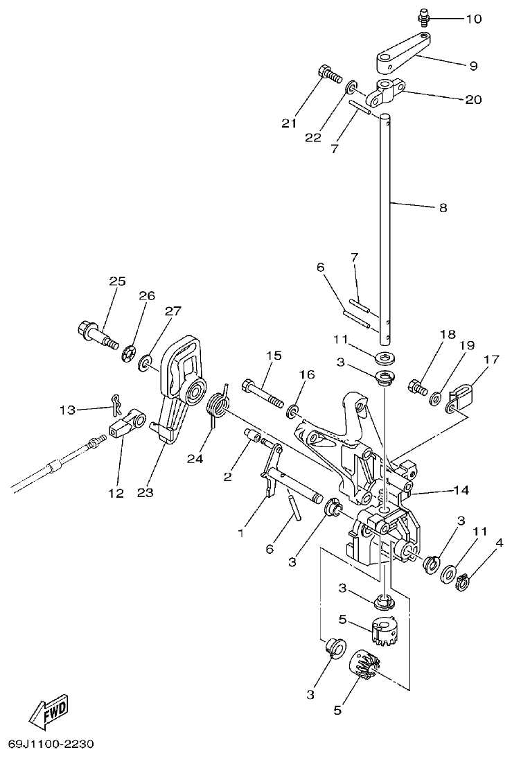 Yamaha A1 CONTROL 2 parts diagram